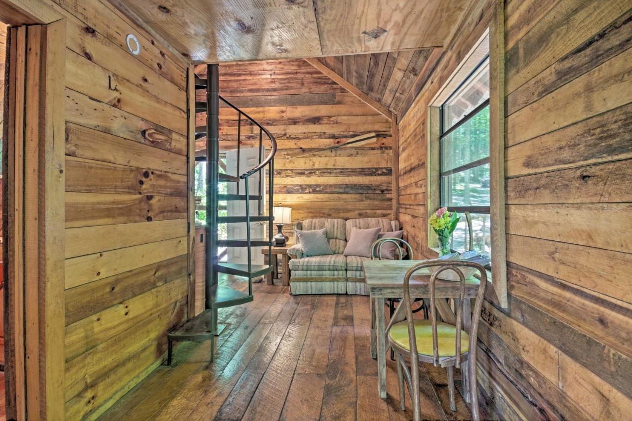 Creekside Cabin With Deck In Pisgah Forest! Barnardsville Bagian luar foto